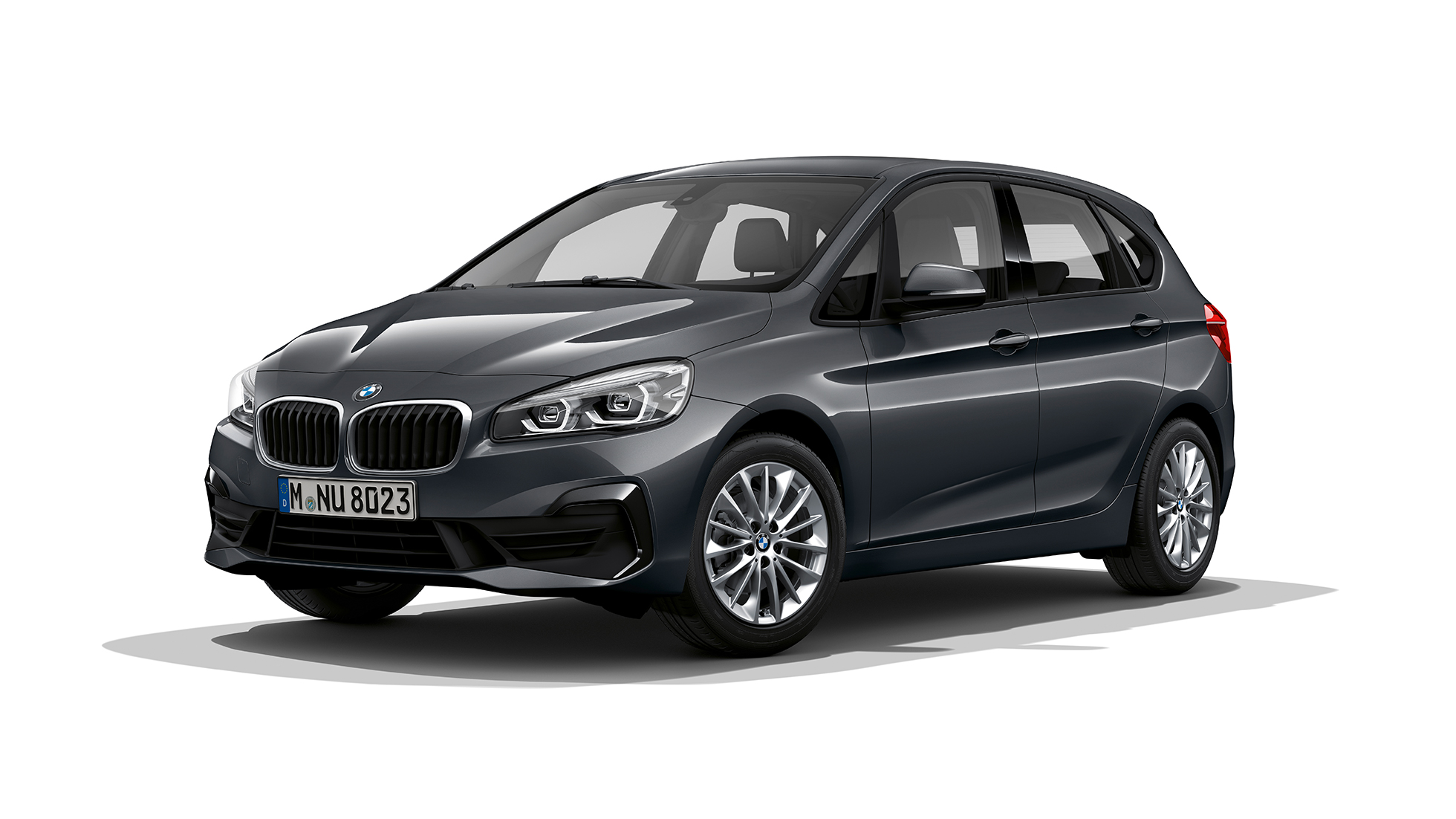 BMW 2 Series Active Tourer 218i F45 Model Advantage Mineral Grey metallic three-quarter front view 