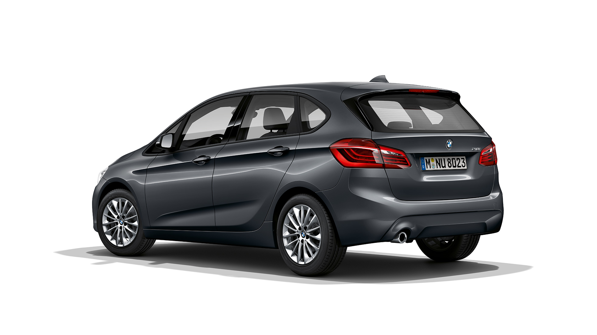 BMW 2 Series Active Tourer 218i F45 Mineral Grey metallic three-quarter rear view 