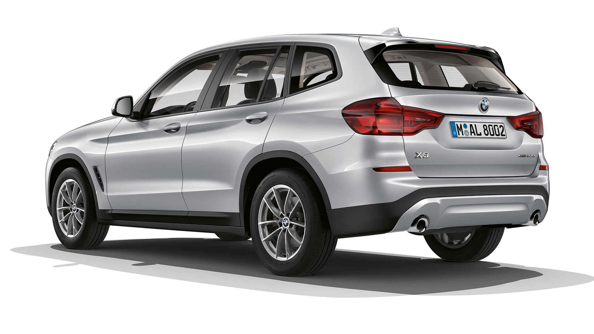 BMW X3, Base model, three-quarter rear shot